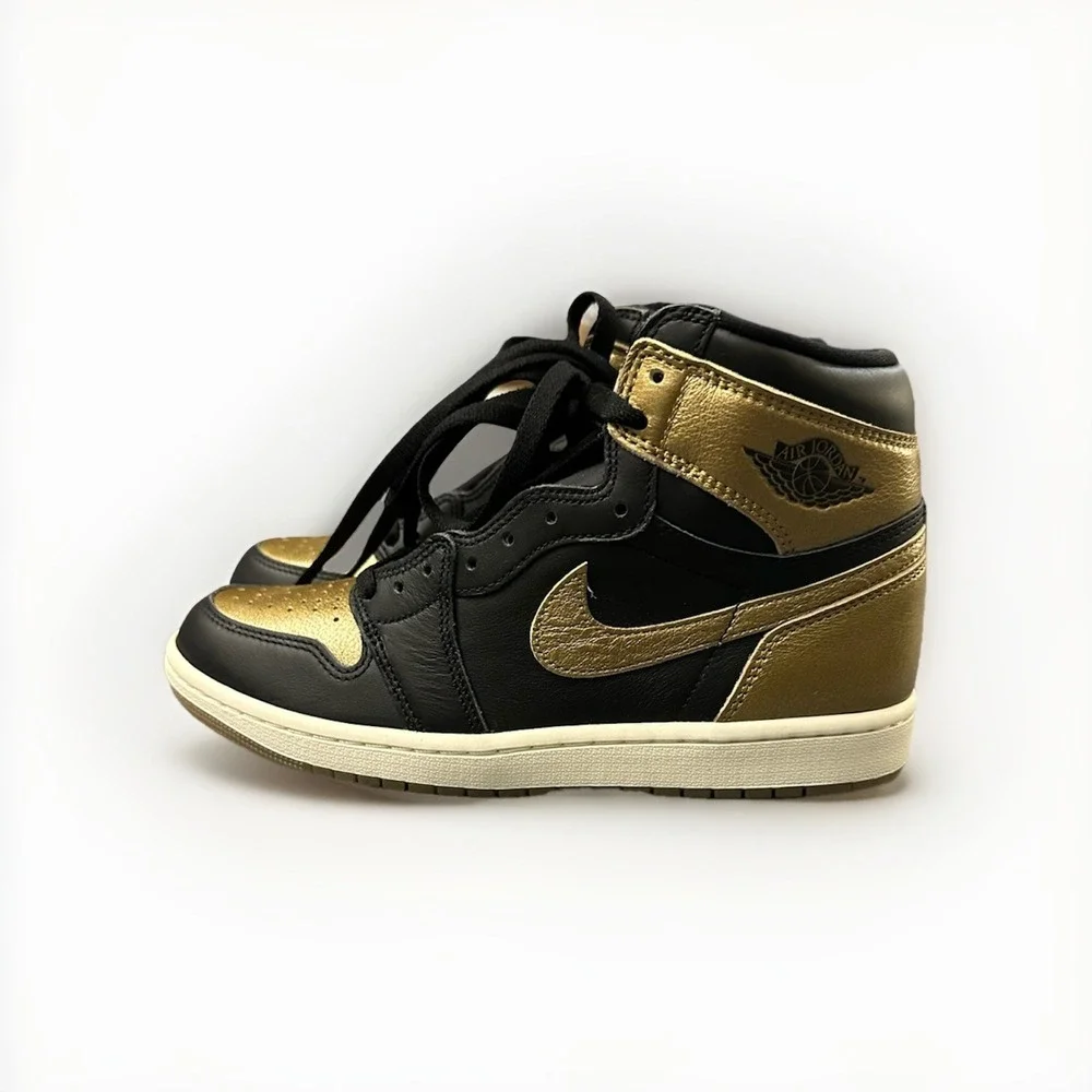Air Jordan 1 Retro High OG Black Metallic Gold Men's shoes  DZ5485-071 size 8